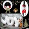 Christmas White Faux Fur Trim Ribbon Garland for Crafts 3.15 Inches Artificial Faux Furry Fabric Roll Holiday Fur Accessory for Christmas Tree Decor Xmas Party DIY(4 Pcs)
